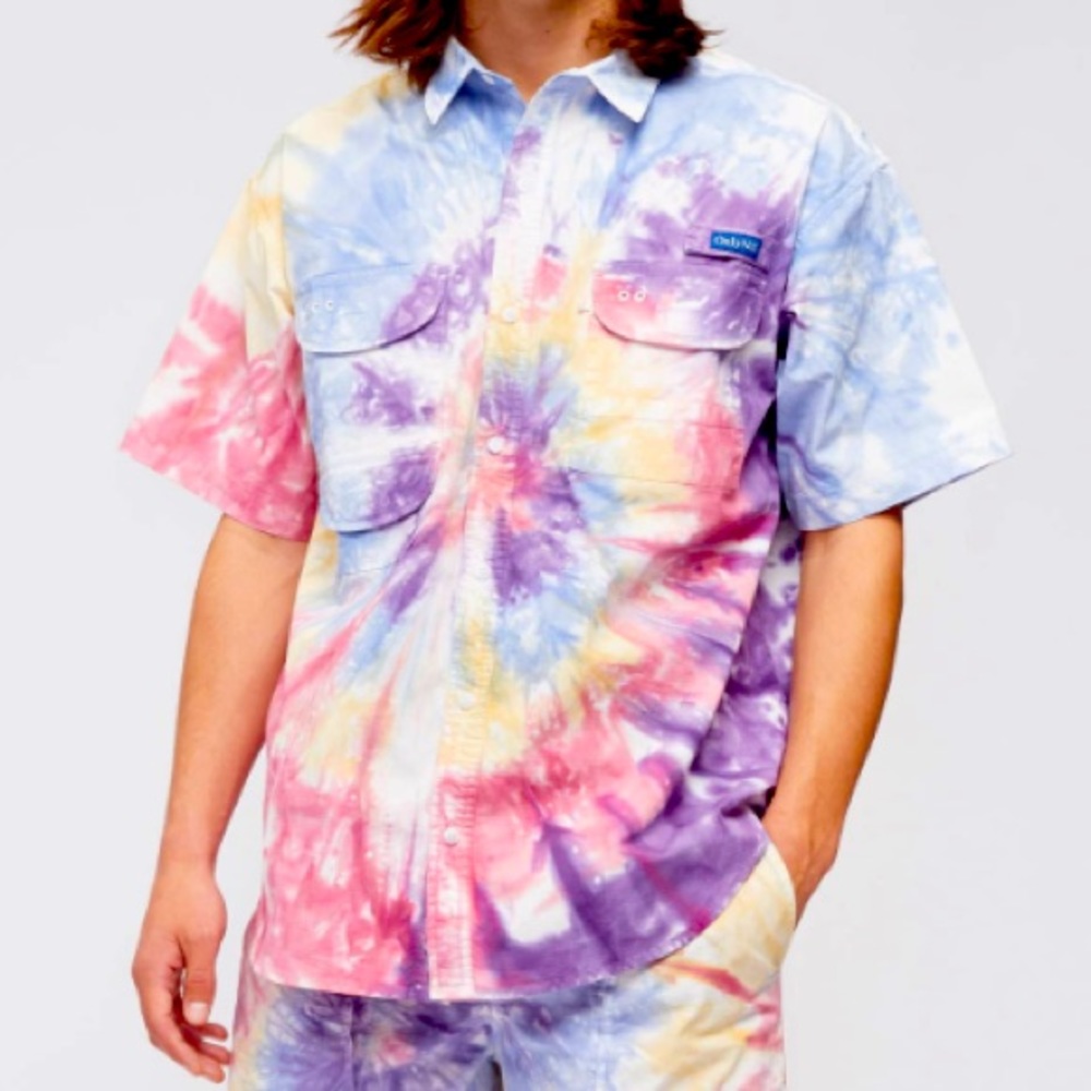 Only NY Tie Dye Fishing Shirt